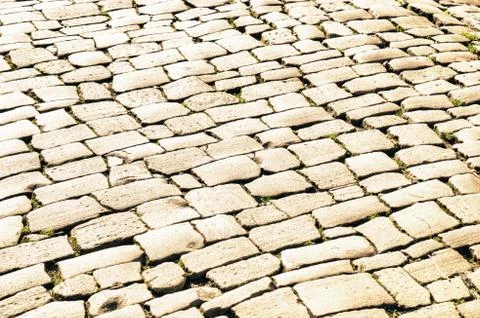Cobble road Stock Photos