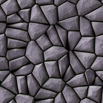 Cobble stone background - illustrated seamless texture Stock Illustration