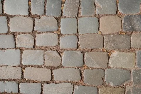 Cobble stone pavement Stock Photos
