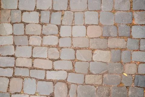 Cobble stone pavement Foto stock