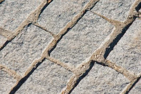 Cobble stone road pattern Stock Photos
