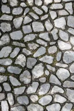 Cobble stone surface for backgrounds Stock Photos