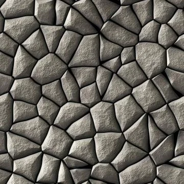 Cobble stones abstract seamless generated hires texture Stock Illustration