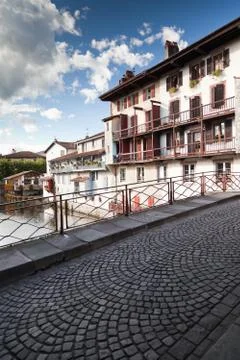 Cobbled Bridge Foto stock