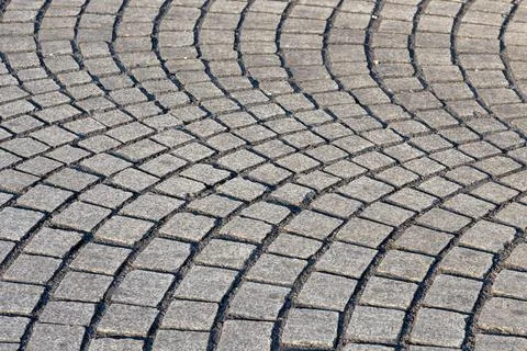 Cobbled road as background Stock Photos