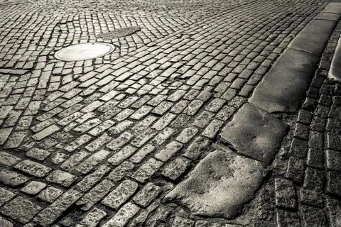 Cobbled road Stock Photos