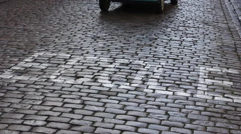 Cobbled street, school Stock Footage 46258234