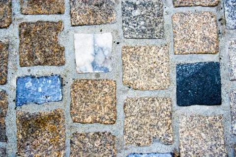 Cobbled tile path texture 写真素材