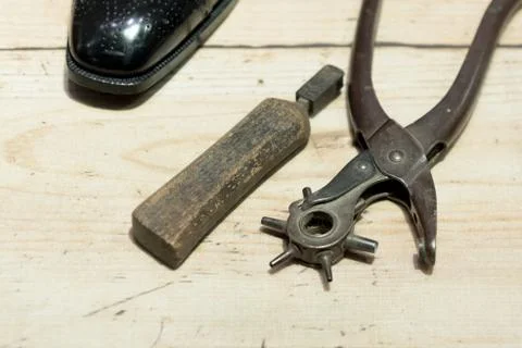 Cobbler's Scene Stockfoto's