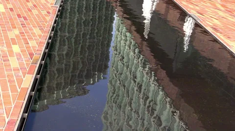 Cobbles and surface water in the sunlight Stock Footage 38084016