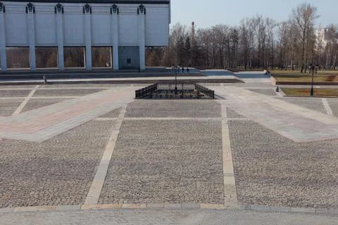 Cobbles in the square Stock Photos