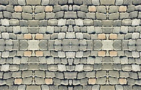  Cobbles Street Pattern Digital mockup cobbles street tile able pattern us... Stock Photos