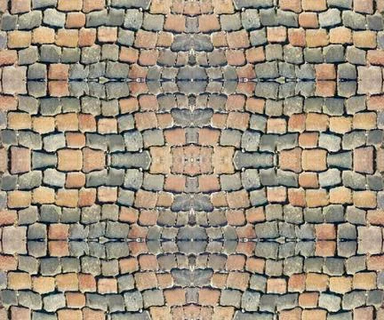 Cobbles street pattern Stock Illustration