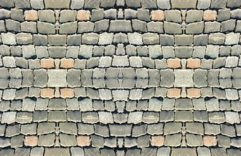 Cobbles street pattern Stock Illustration