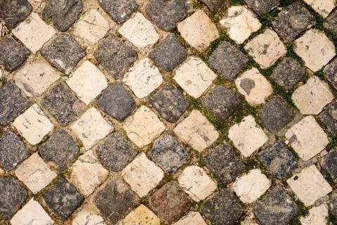 Cobblestone Checkerboard Stock Photos