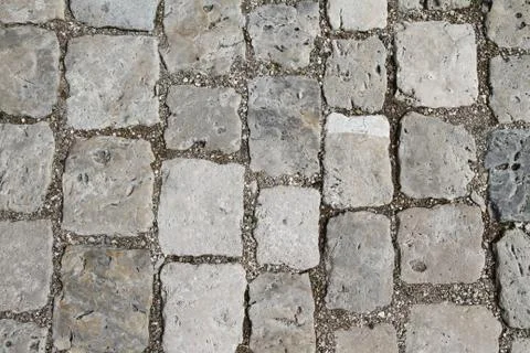 Cobblestone floor Foto stock