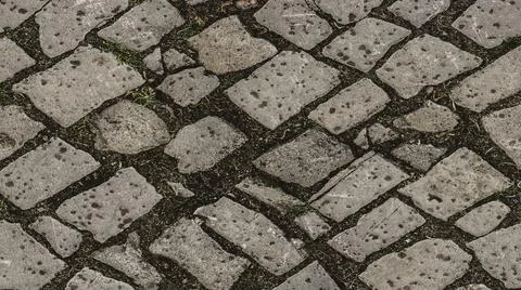 Cobblestone Ground material Light dark stone-off white green grass  texture 스톡 일러스트
