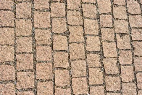 Cobblestone pavement background Stock Photos