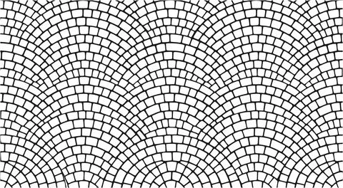 Cobblestone Pavement Pattern Vector Texture イラスト素材