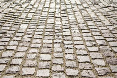 Cobblestone pavement Stock Photos