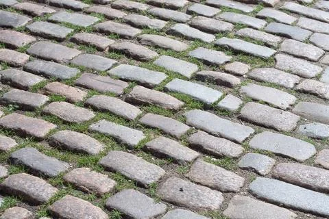 Cobblestone pavement Stock Photos