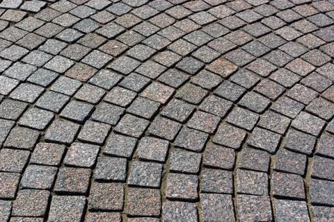 Cobblestone road background Stock Photos