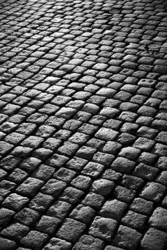 Cobblestone road Stock Photos