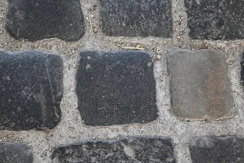 Cobblestone street background Fotos Stock