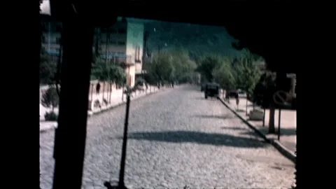 Cobblestone Street Stock Footage 278100943