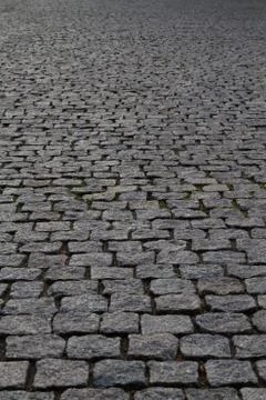 Cobblestone street perspective Stock Photos