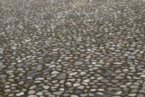 Cobblestone street perspective Stock Photos