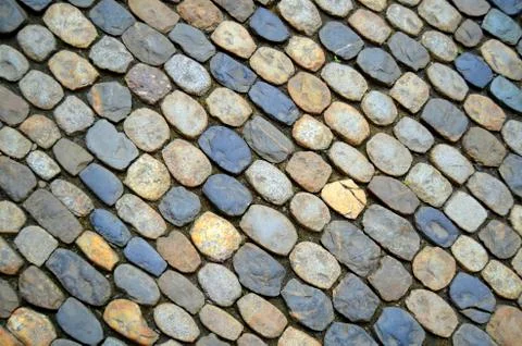 Cobblestone street Stock Photos