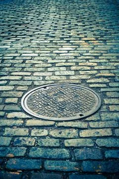 Cobblestone Street Stock Photos
