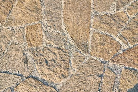 A cobblestone texture with a small depth of field for a perspective background Stock Photos