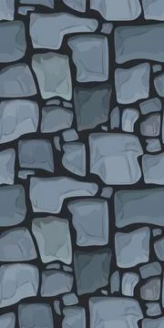 Cobblestone wall pattern. Vector illustration Stock Illustration