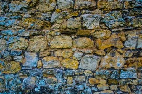 Cobblestone wall Stock Photos