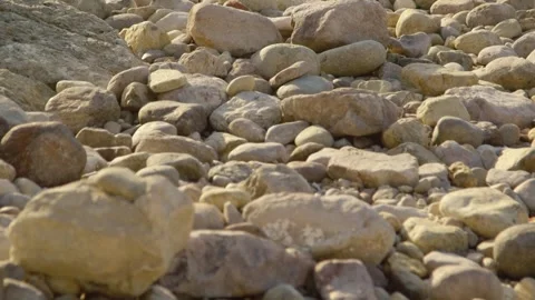 Cobblestones on the beach Stock Footage 295919295