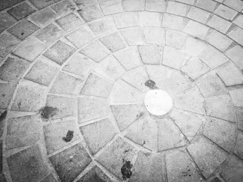 Cobblestones in circle Stock Photos