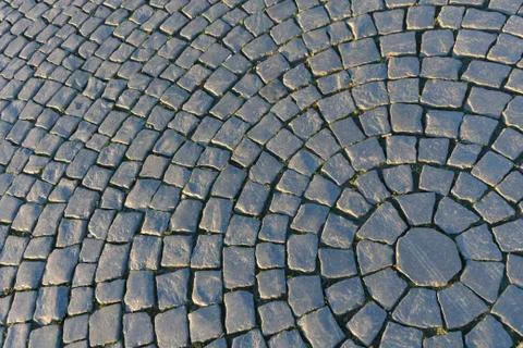 Cobblestones of palace square Stock Photos