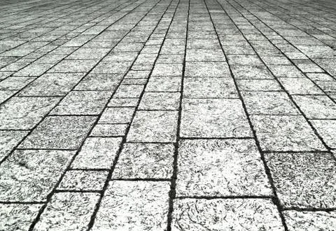 Cobblestones in perspective Stock Photos