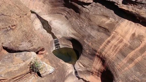 Cobbold Gorge high angle locked off view into gorge Stock Footage 147833314