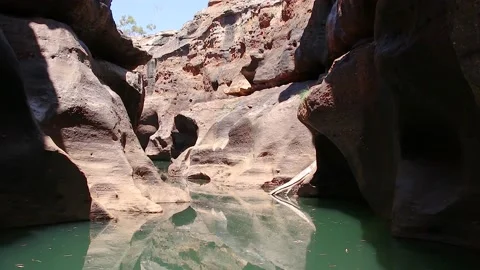 Cobbold Gorge view from within gorge 3 Stock Footage 147833362