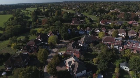 Cobham Flyover Stock Footage 96335270