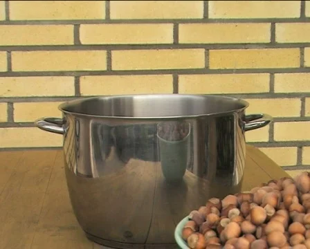 Cobnuts pouring I Video stock 88124