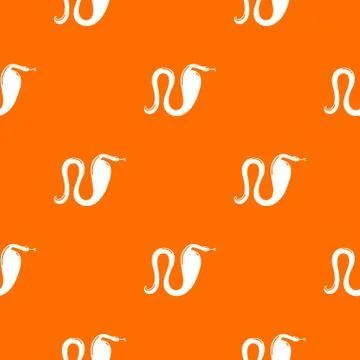 Cobra pattern vector orange 스톡 일러스트