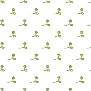 Cobra snake animal pattern repeating on white background Ilustración de archivo
