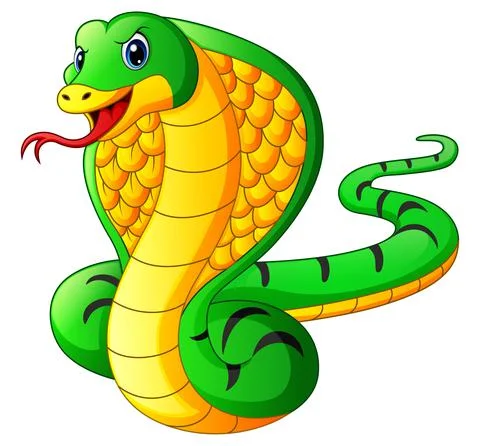 Cobra snake cartoon Illustration