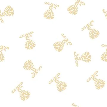 Cobra snake glyph vector seamless pattern 스톡 일러스트