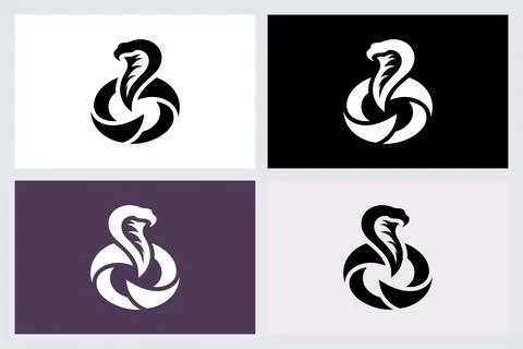 Cobra Snake Logo Vector Icon Design Stock Illustration