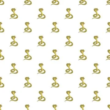 Cobra snake seamless pattern repeating background design イラスト素材
